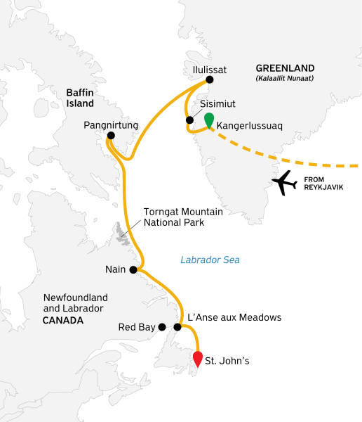 Greenland to Newfoundland: Mountains, Wildlife and Viking History