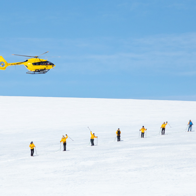 Antarctica by Helicopter: Crossing the Circle and the Peninsula
