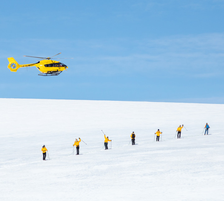 Antarctica by Helicopter: Crossing the Circle and the Peninsula