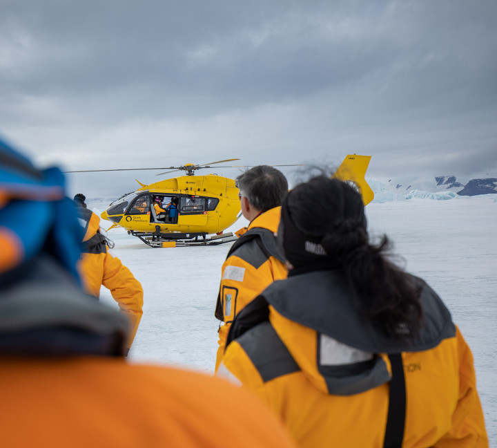 Antarctica by Helicopter: Crossing the Circle and the Peninsula