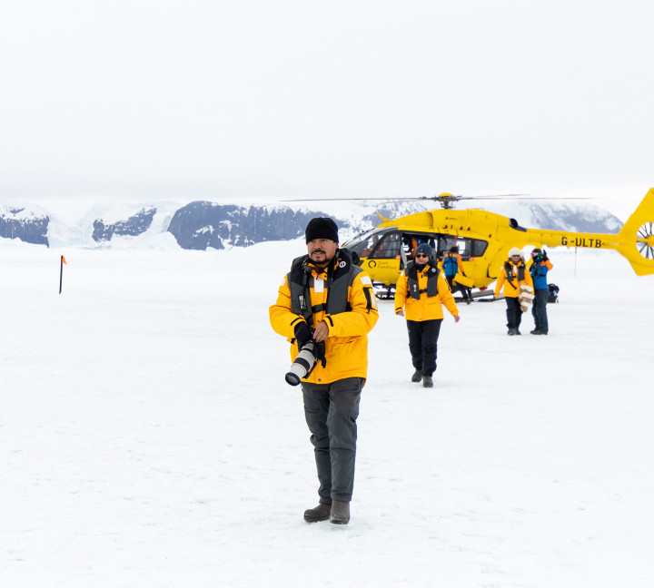 Antarctica by Helicopter: Crossing the Circle and the Peninsula