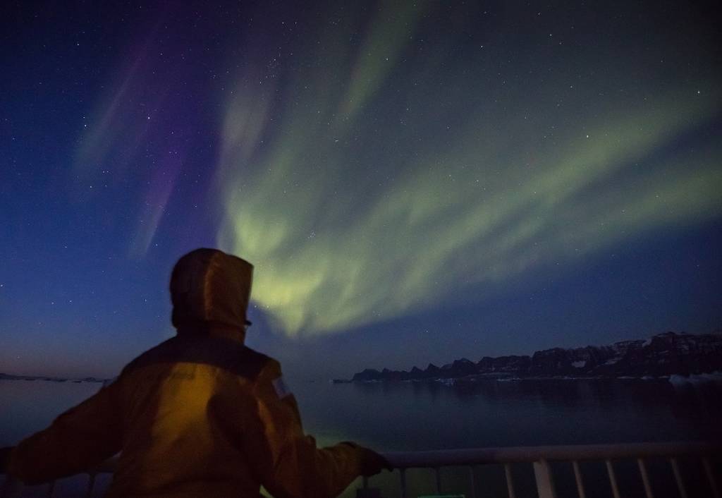 Northern Lights in East Greenland.