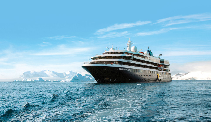 World Voyager Ship aerial Antarctica