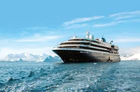 World Voyager Ship aerial Antarctica