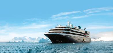 World Voyager Ship aerial Antarctica