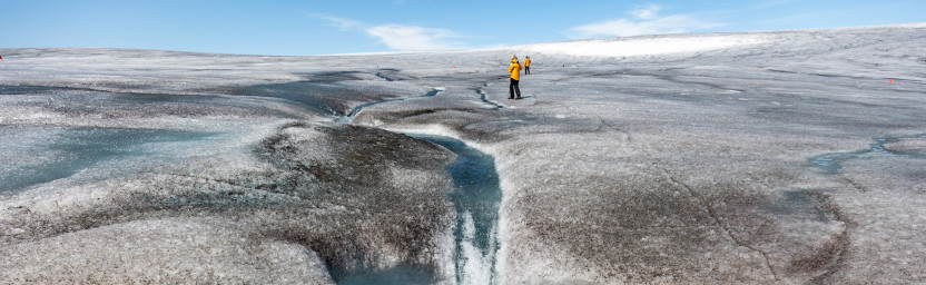 Guests on an Ice Sheet Experience in Greenland