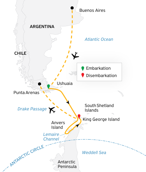 Antarctic Express: Sail South, Fly North