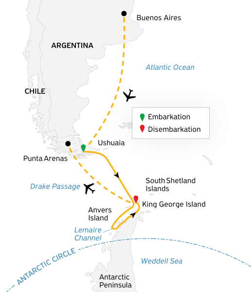 Antarctic Express: Sail South, Fly North