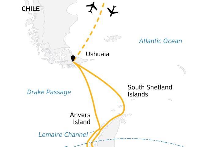 Antarctica by Helicopter: Crossing the Circle and the Peninsula