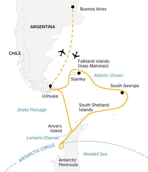 Epic Antarctica: The Falklands, South Georgia and Crossing the Circle