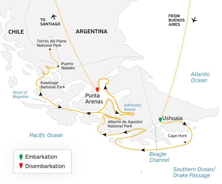 Essential Patagonia: Chilean Fjords and Torres del Paine