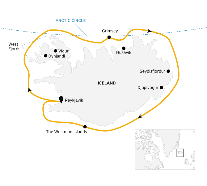 Iceland Circumnavigation: Helicopters, Glaciers and Volcanoes
