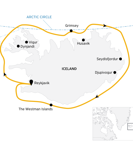 Iceland Circumnavigation: Helicopters, Glaciers and Volcanoes