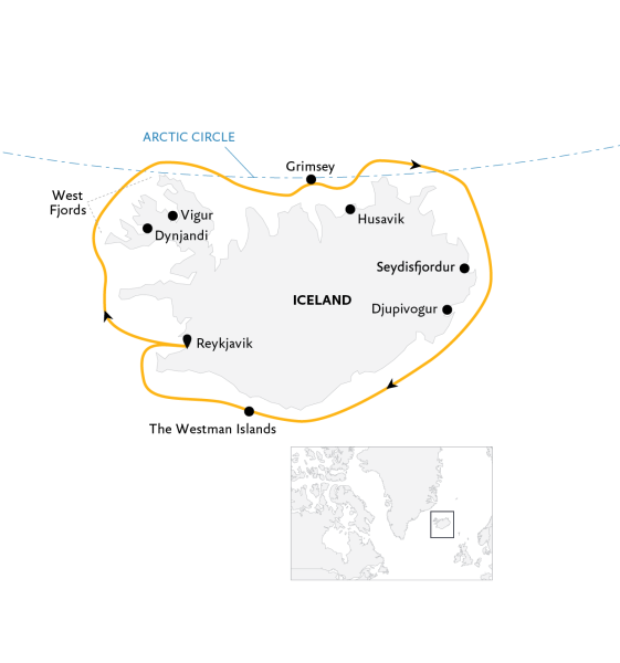Iceland Circumnavigation: Mountains, Volcanoes and Waterfalls