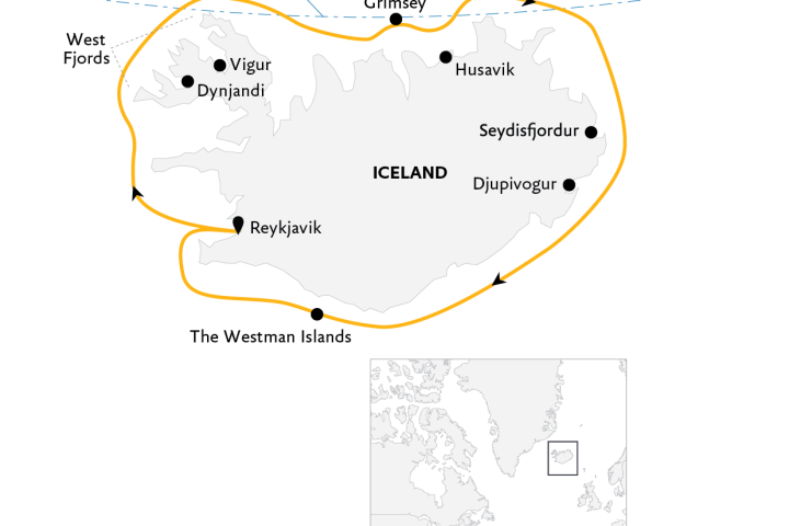 Iceland Circumnavigation: Mountains, Volcanoes and Waterfalls