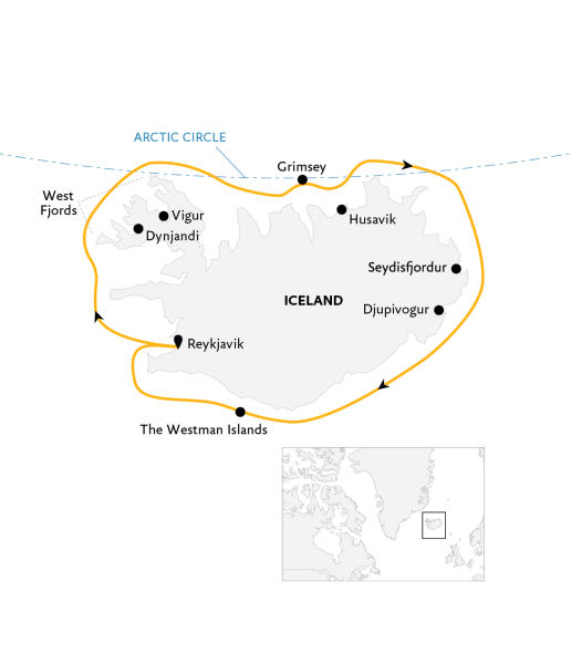 Iceland Circumnavigation: Mountains, Volcanoes and Waterfalls