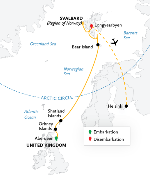 Scotland to Spitsbergen: Puffins, Sea Ice and Wildlife