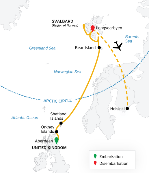 Scotland to Spitsbergen: Puffins, Sea Ice and Wildlife