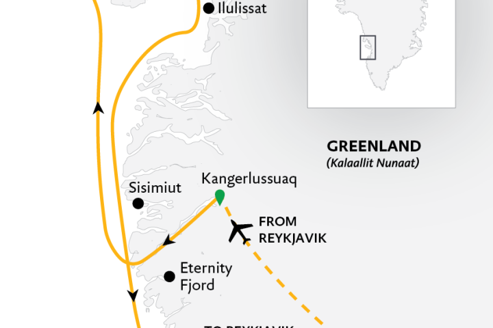 West Greenland: Discovering Massive Icebergs and Inuit Communities, Southbound